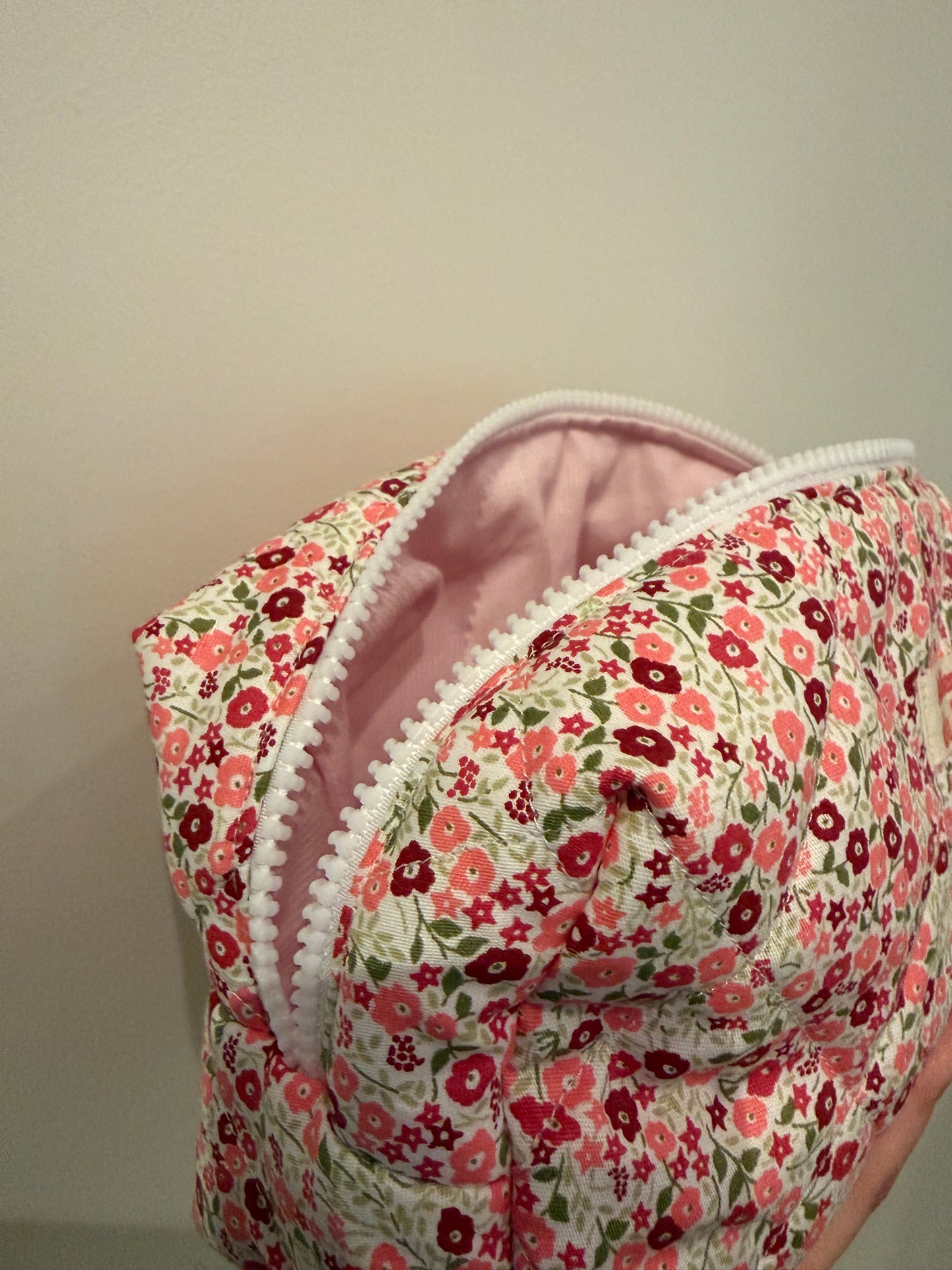 Trousse maquillage/ Makeup bag- Fleurie/ Flowers