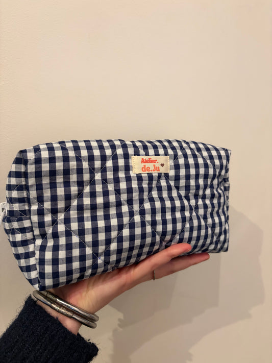 Trousse maquillage/ Makeup bag- Vichy/ gingham