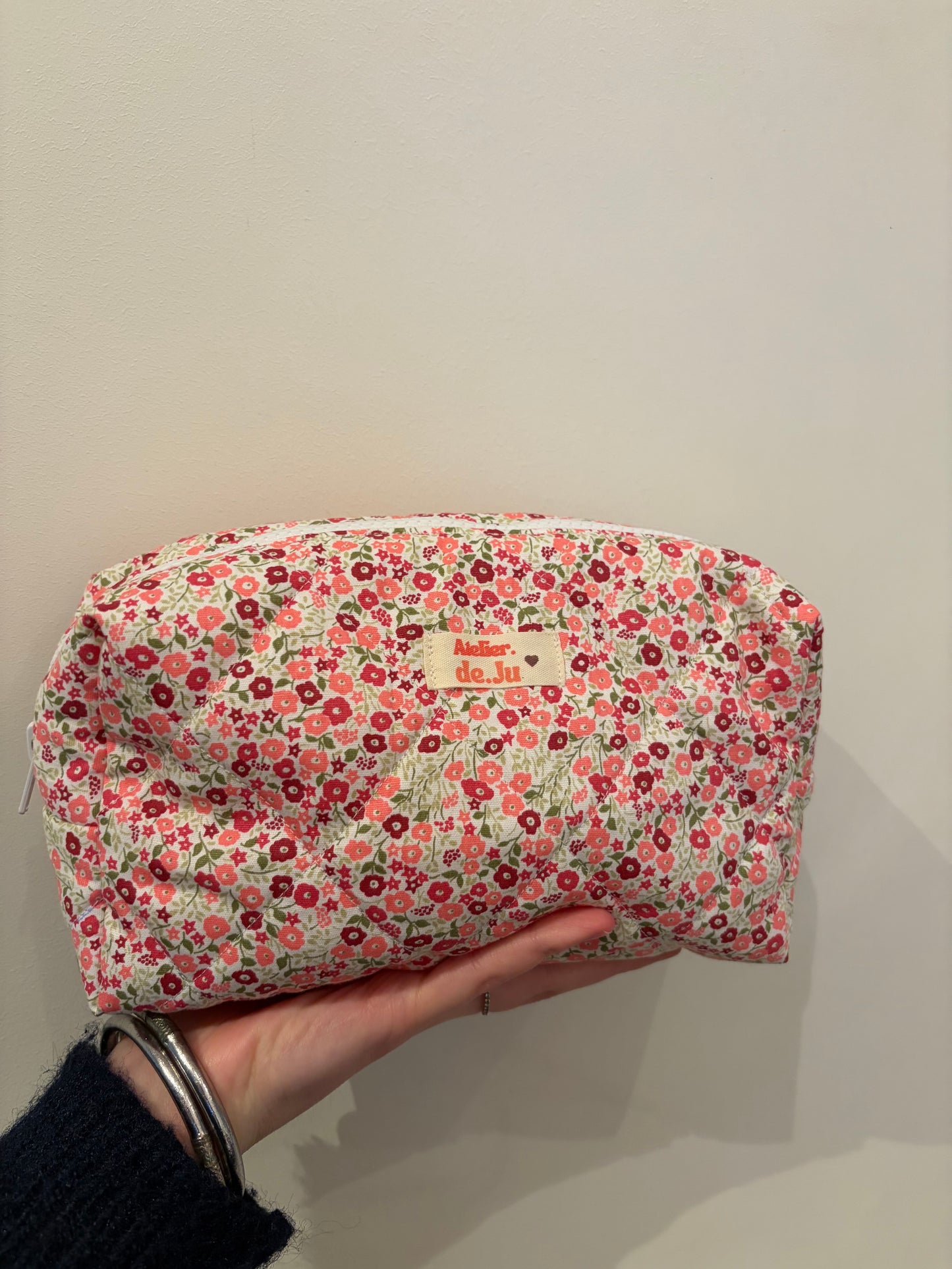 Trousse maquillage/ Makeup bag- Fleurie/ Flowers